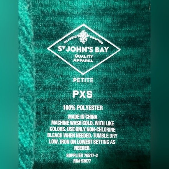 St. John's Bay Jogger Running Sports Pullover Fleece Jacket | Size: PXS - Picture 5 of 5